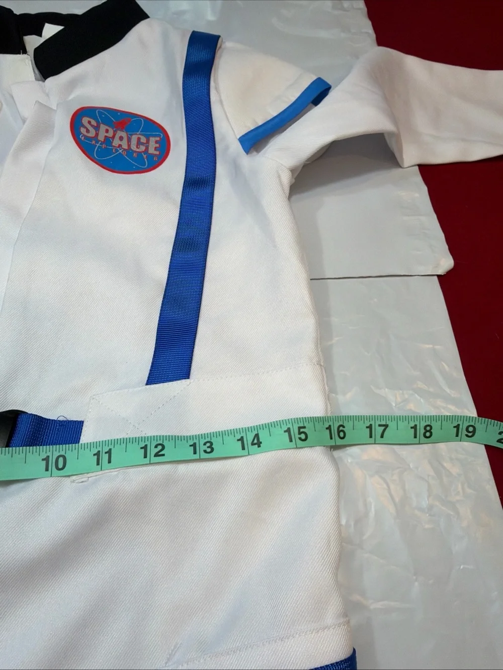 Astronaut Full kids costume Suit Boot Covers Helmet White Blue space Halloween M